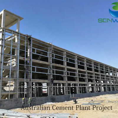 ISO 9001 認証と丸い鋼筋ブレーキ付きの鋼筋構造倉庫