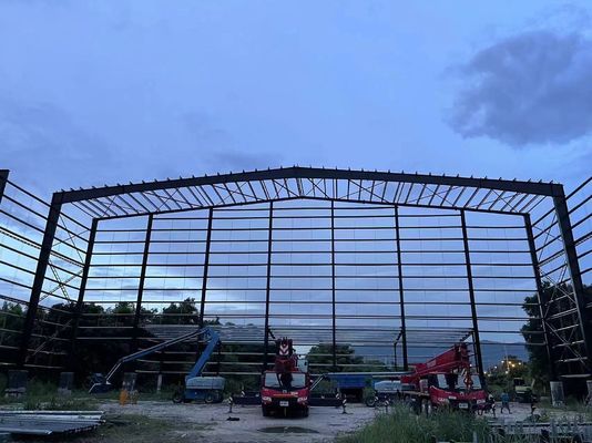 耐久性のある金属倉庫建設,サンドイッチパネル プリファブセルフストレージビル