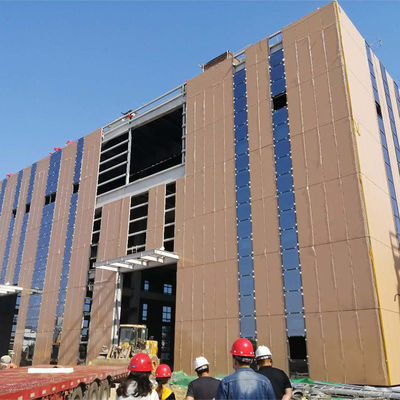 プレハブワークショップおよび学校寮の建物用、亜鉛メッキ/塗装された着脱式鉄骨構造倉庫
