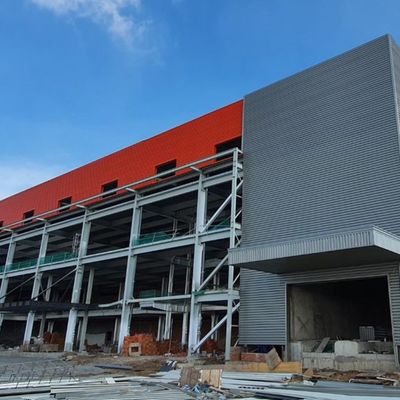 低炭素 Q235 Q345 柔軟で適応可能な建物のためのモジュール型製鋼製の構造