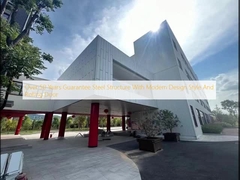 モダンなデザインスタイルとローリングドアを備えた、50年以上の保証付き鉄骨構造